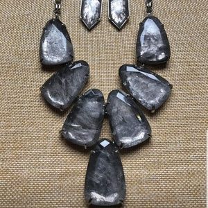 ISO KENDRA SCOTT HARLOW MIRROR ROCK in SILVER
